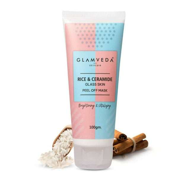 Glamveda Rice & Ceramide Korean Glass Skin Peel Off Mask - Distacart