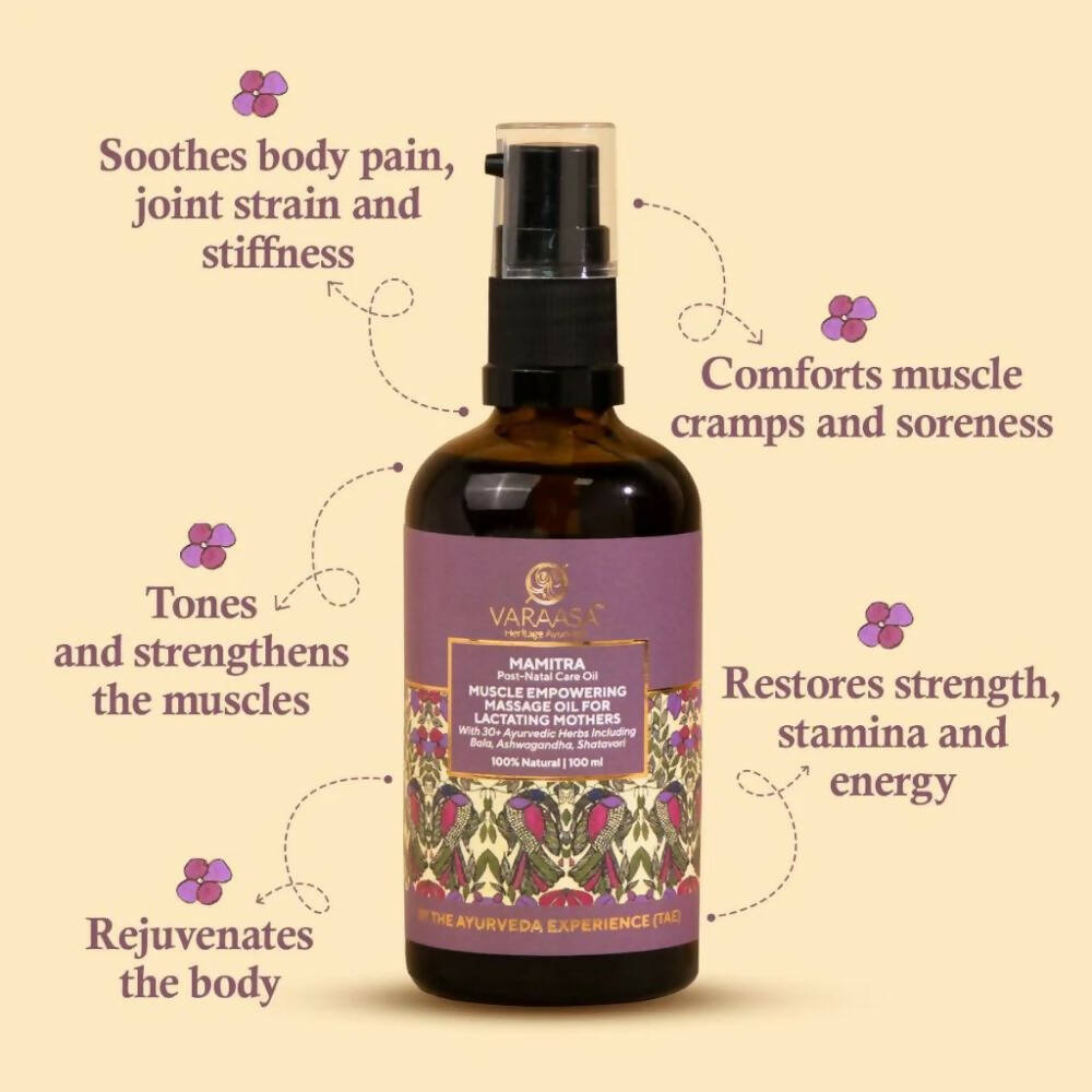 Varaasa Mamitra Post-Natal Care Massage Oil - Distacart