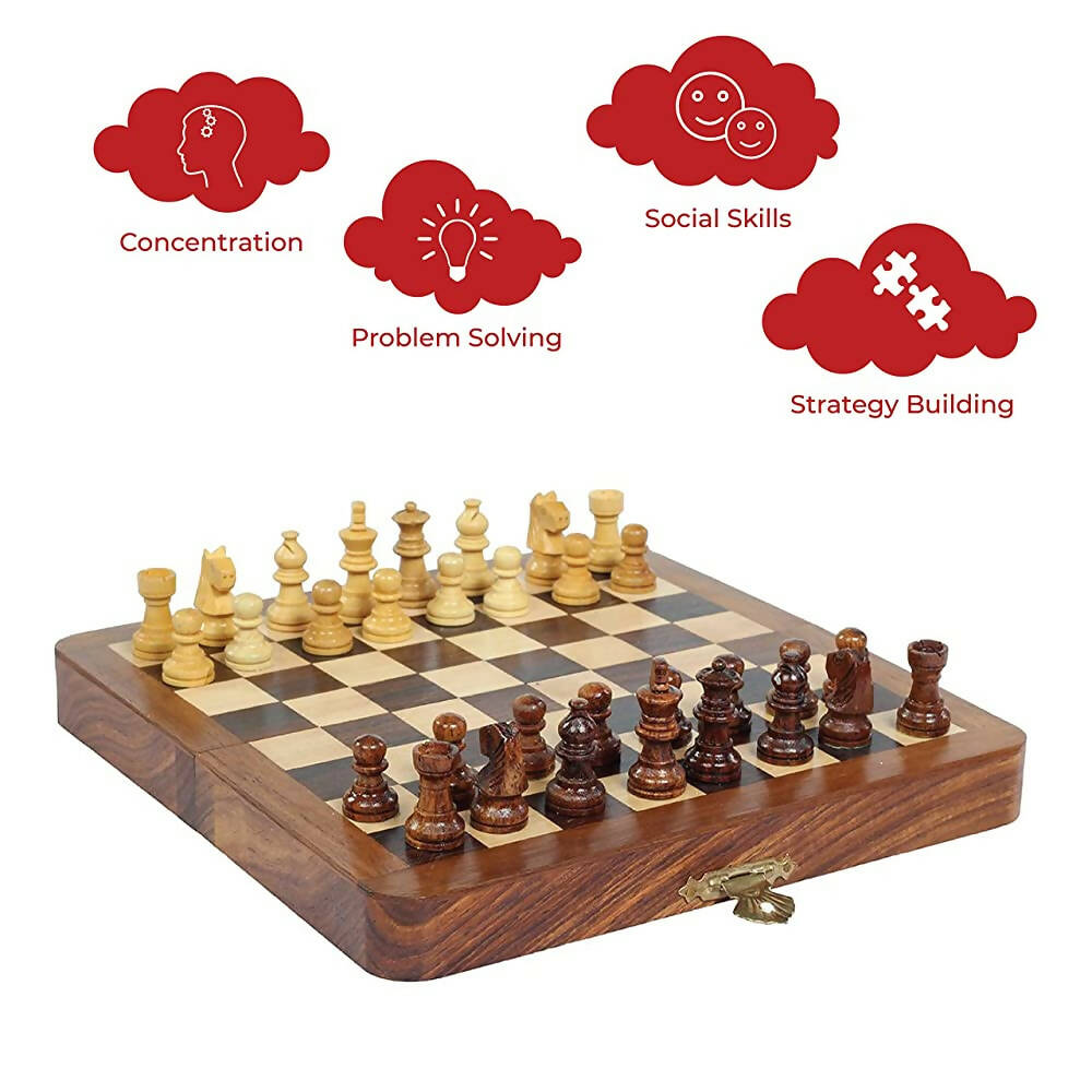 Desi Toys Magnetic Chess /Chumbak Satranj 7 inch - Distacart