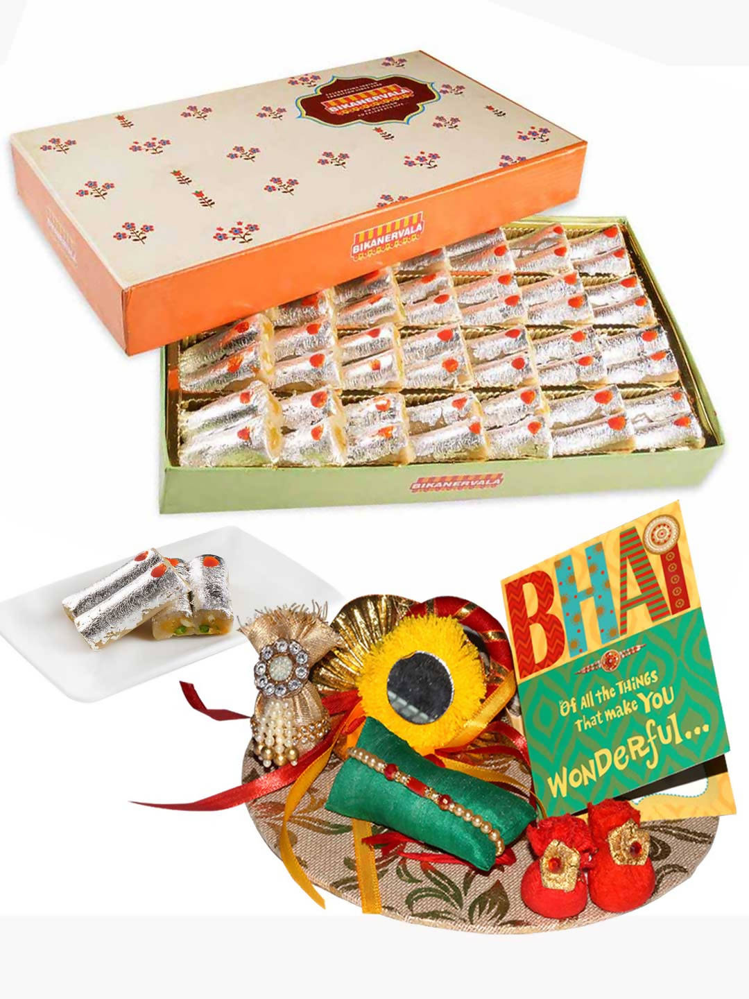 Bikanervala Kaju Roll Rakhi Gift - Distacart