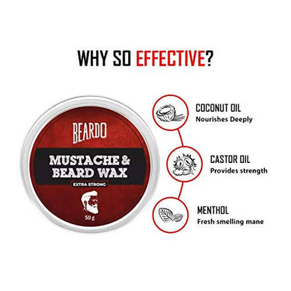 Beardo Beard and Mustache Wax Extra Strong - Distacart