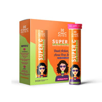 Thumbnail for Chicnutrix Super C - Amla Extract & Zinc Effervescent Tablets - Orange Flavor - Distacart