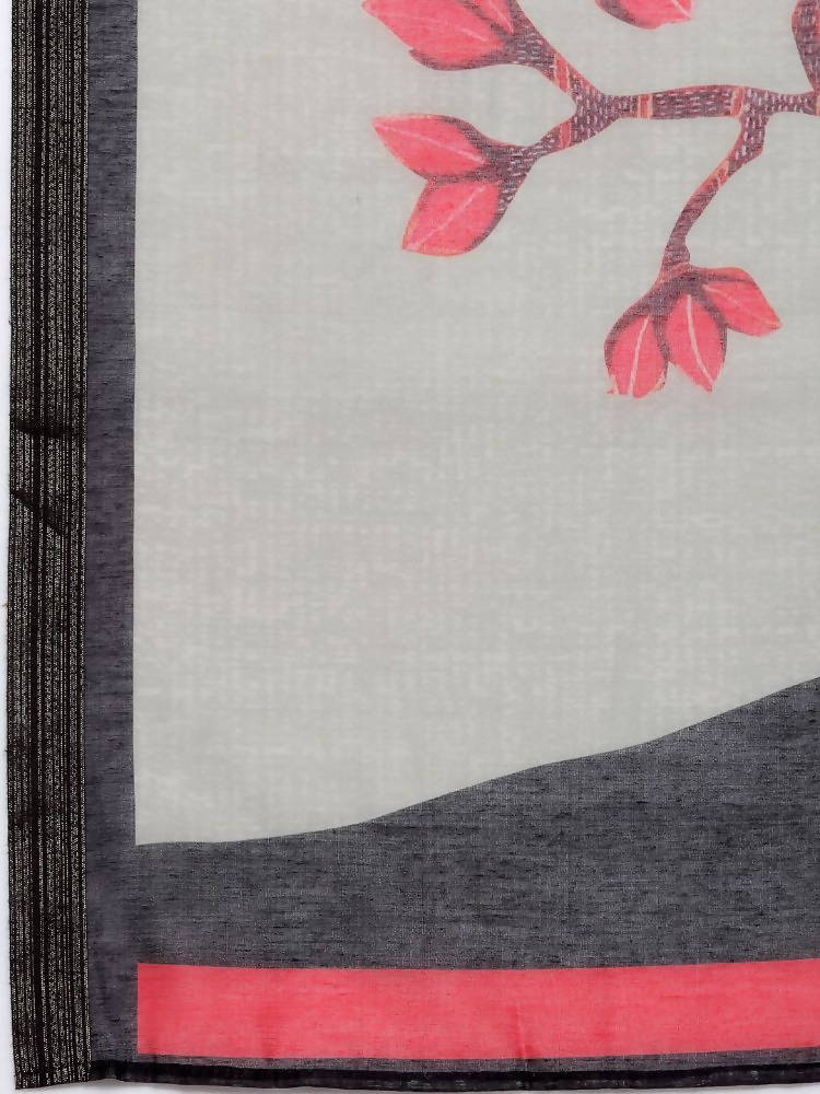 Myshka Women's Multi Cotton Print Casual Dupatta