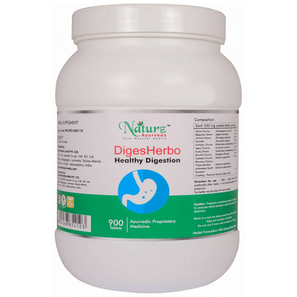 Naturz Ayurveda Diges Herbo Tablets - Distacart