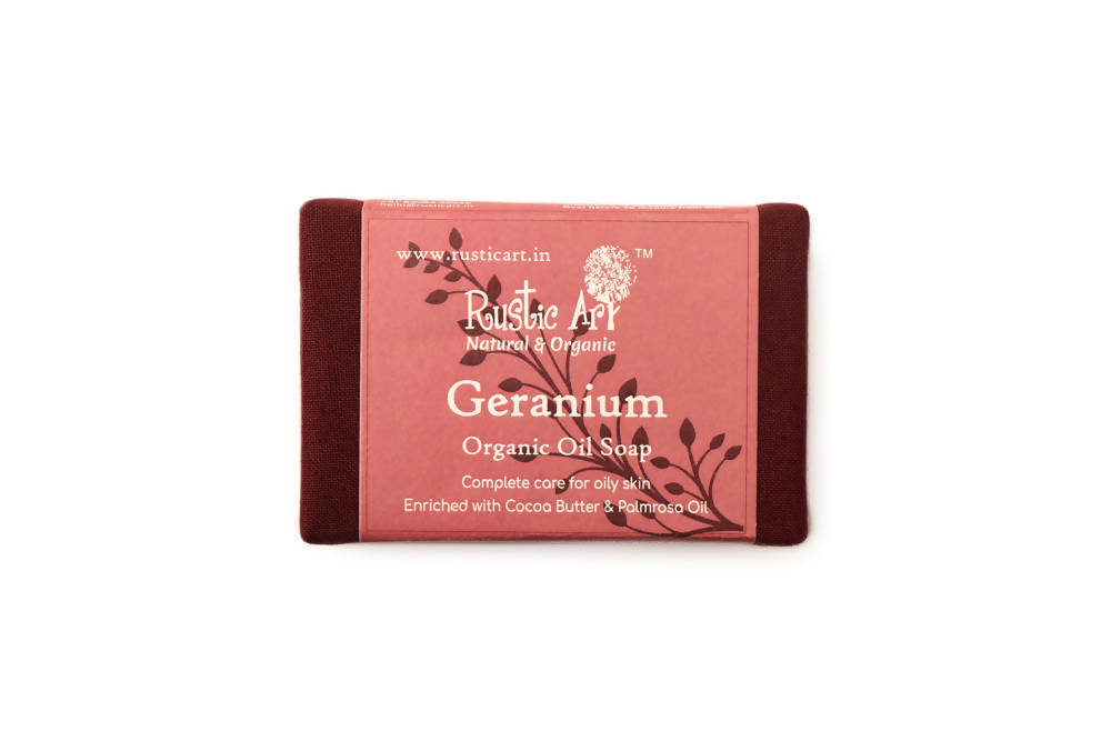 Rustic Art Geranium Organic Oil Soap