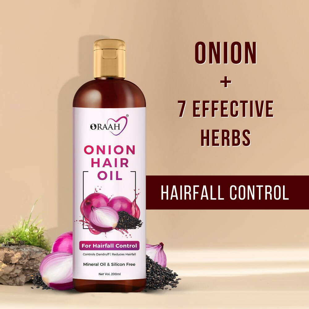 Oraah Beauty Care Combo (Onion Hair oil + Hair Mask + Ubtan Face Mask) - Distacart