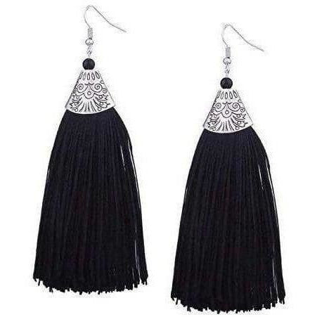 Muskan Stylish Thread Tassel Fancy Party Wear Long Earrings