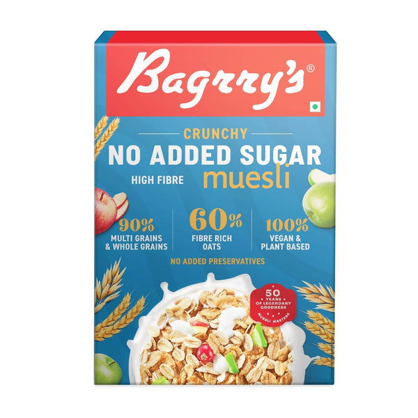 Bagrry's Crunchy No Added Sugar Muesli - Distacart