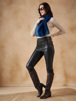 Thumbnail for InWeave Women's Royal Blue Faux Fur Neck Warmer - Distacart