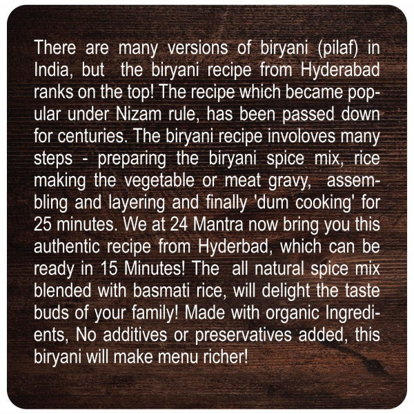 24 Mantra Organic Ready to Cook Biryani