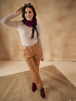 Thumbnail for InWeave Women's Burgundy Fur Neckpiece - Distacart