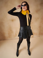 Thumbnail for InWeave Women's Yellow Fur Neckpiece - Distacart