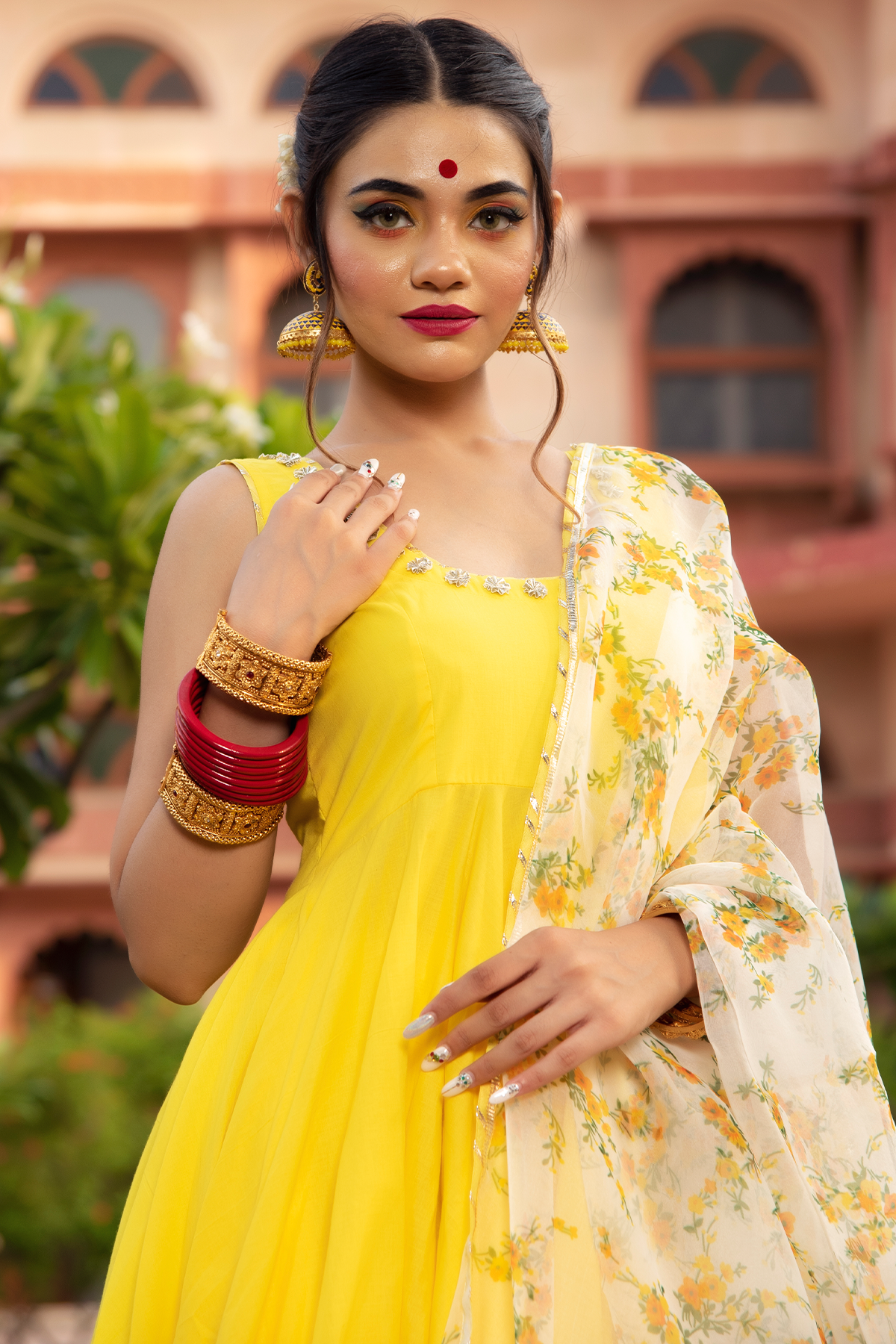 Anarkali cotton sales dress with price