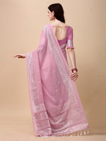 Thumbnail for Kalini Woven Design Zari Jute Silk Saree - Distacart