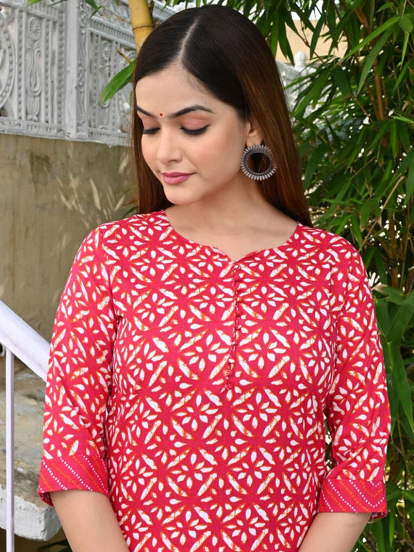 Kalini Kalini Women Floral Printed Kurta with Trousers - Distacart