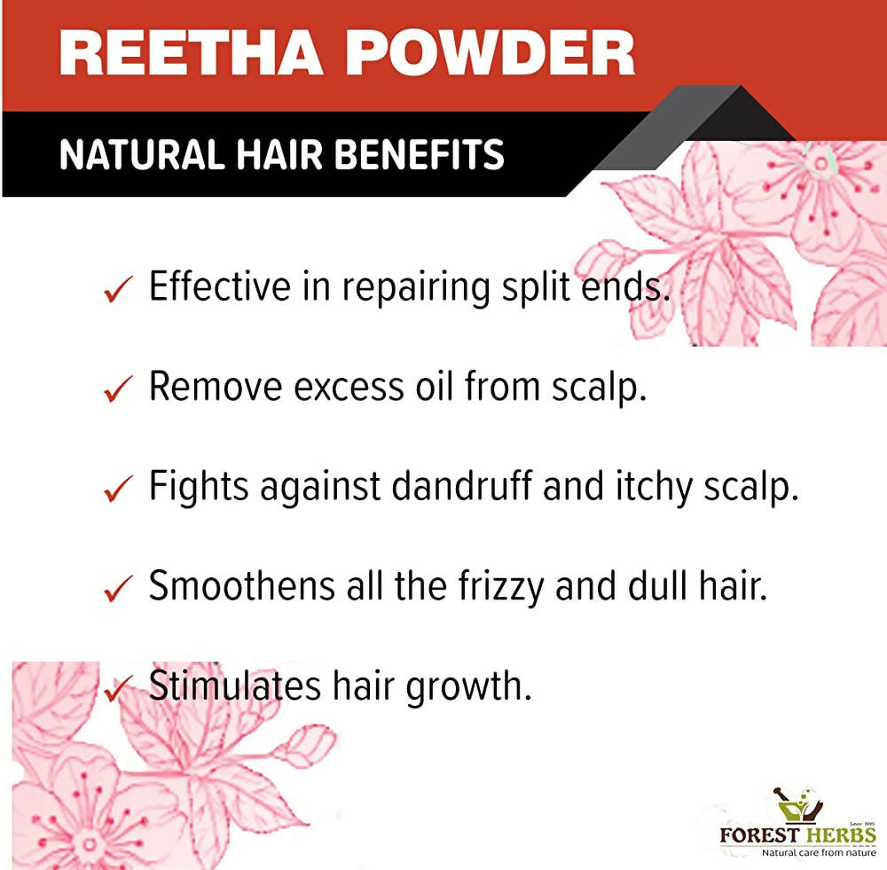 Forest Herbs 100% Natural Organic Amla, Reetha, Shikakai Powder Combo - Distacart