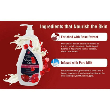 Fruiser Shower Cream Rose Milk With Pomegranate - Distacart