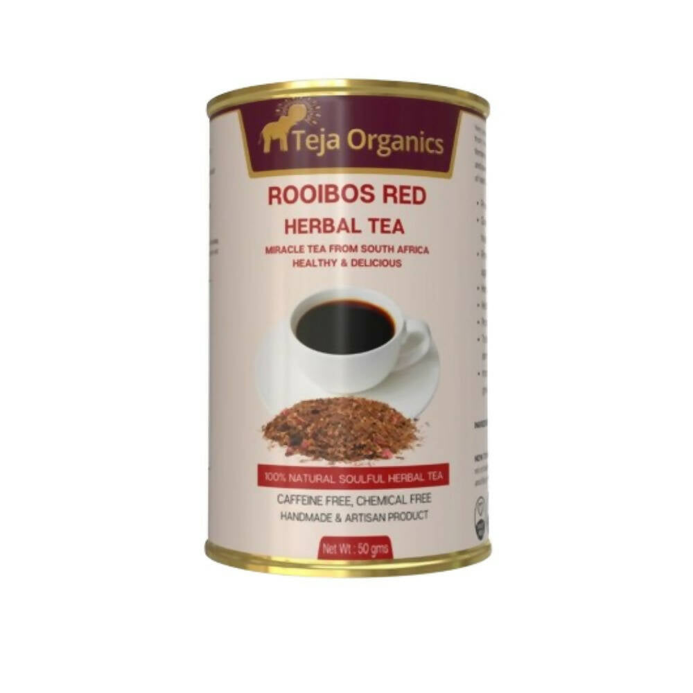 Teja Organics Rooibos Red Herbal Tea - Distacart