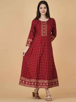 Thumbnail for Kalini Ethnic Motifs Printed Anarkali Kurta - Distacart