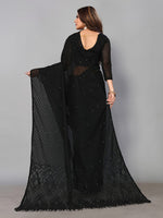 Thumbnail for Kalini Sheer Embellished Brasso Saree - Distacart