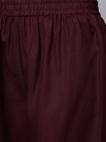 Thumbnail for Kalini Women Maroon Embroidered Gotta Patti Kurta with Palazzos & With Dupatta - Distacart