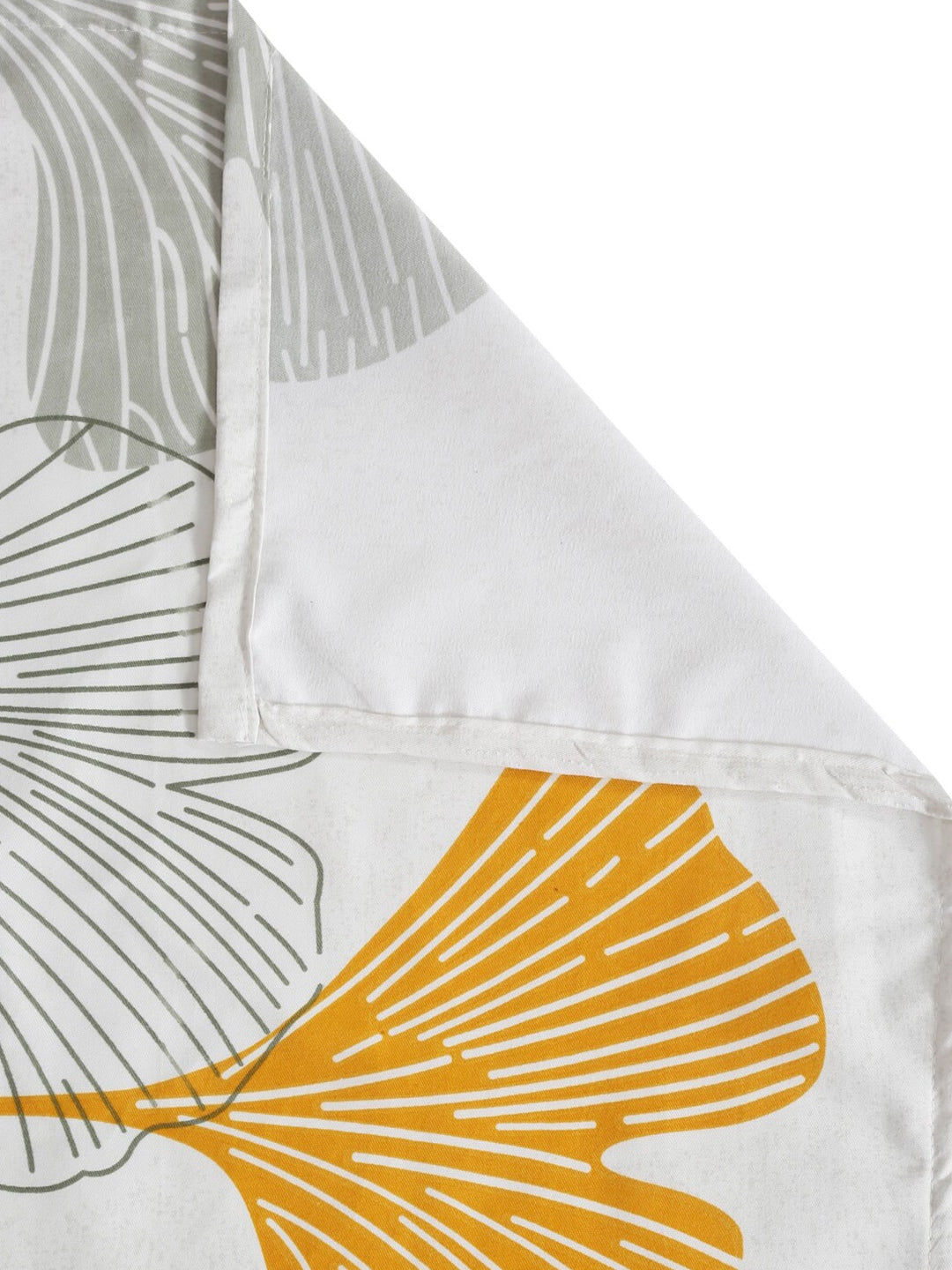 Home Sizzler Grey & Yellow Floral 210 TC Queen Bedsheet with 2 Pillow Covers - Distacart
