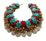 Thumbnail for Skyblue & Red Bridal Hair Gajra