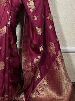 Thumbnail for Kalini Woven Design Zari Banarasi Saree - Distacart