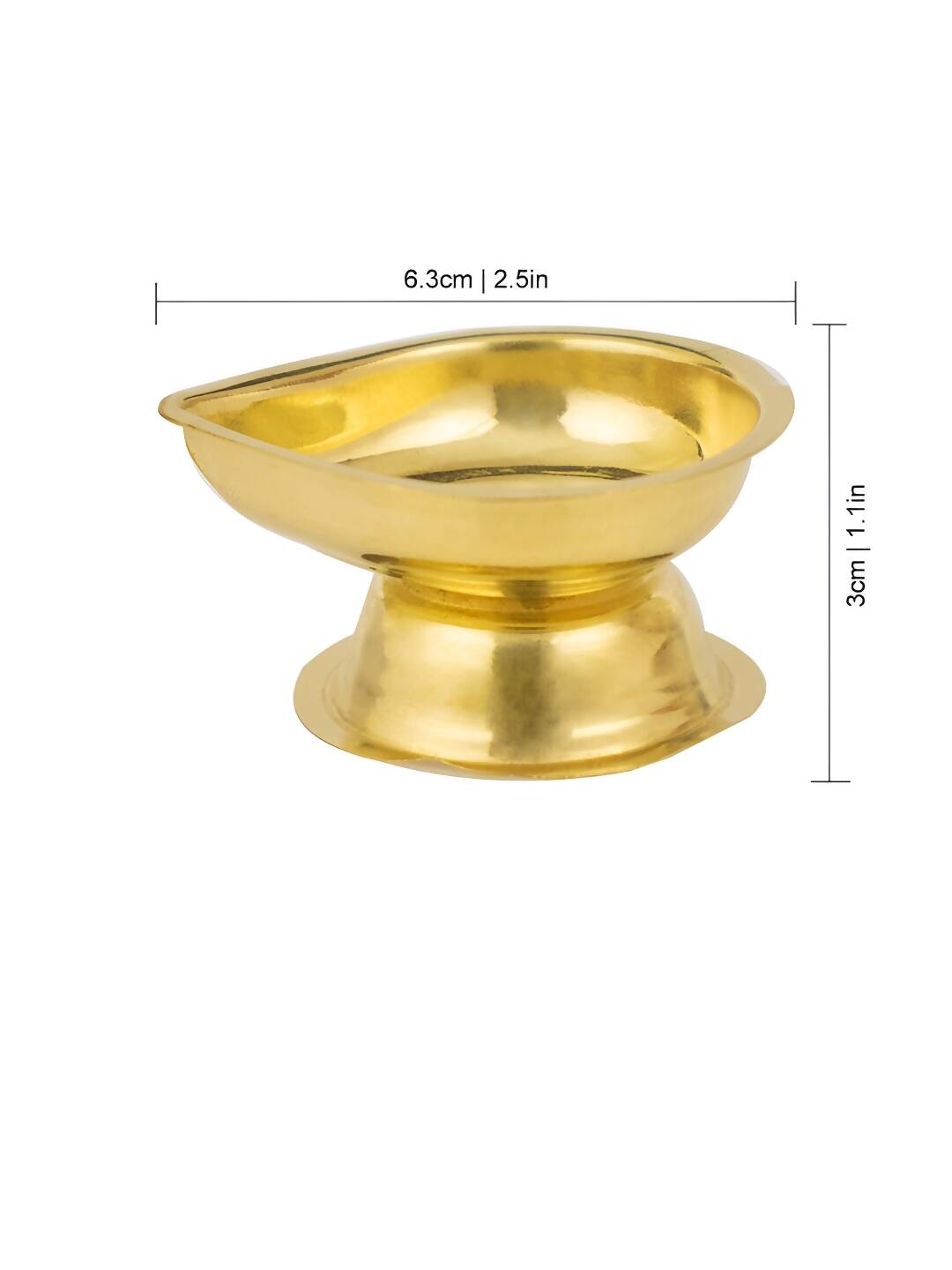 Spillbox Gold-Toned Brass Diya Stand Pooja Essential - Distacart