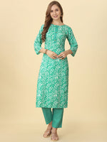 Thumbnail for Kalini Paisley Printed Regular Kurta with Trousers - Distacart