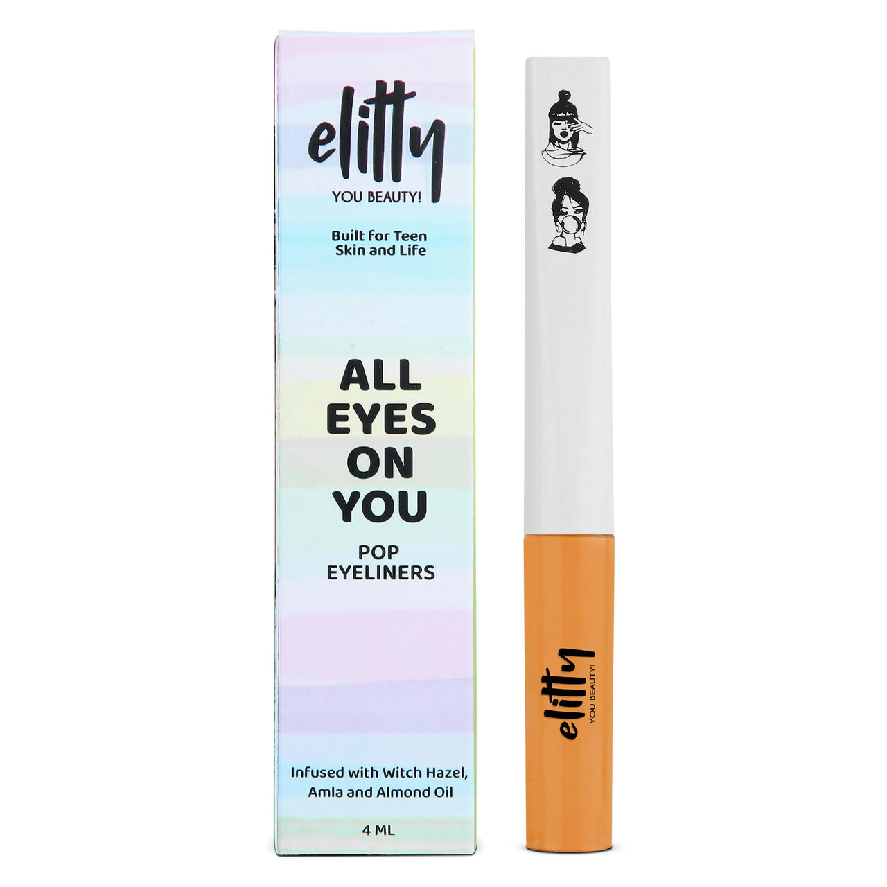 Elitty Eye Gotta Feeling - Pop Eyeliner Matte -Devil's Advocate-Orange - Distacart