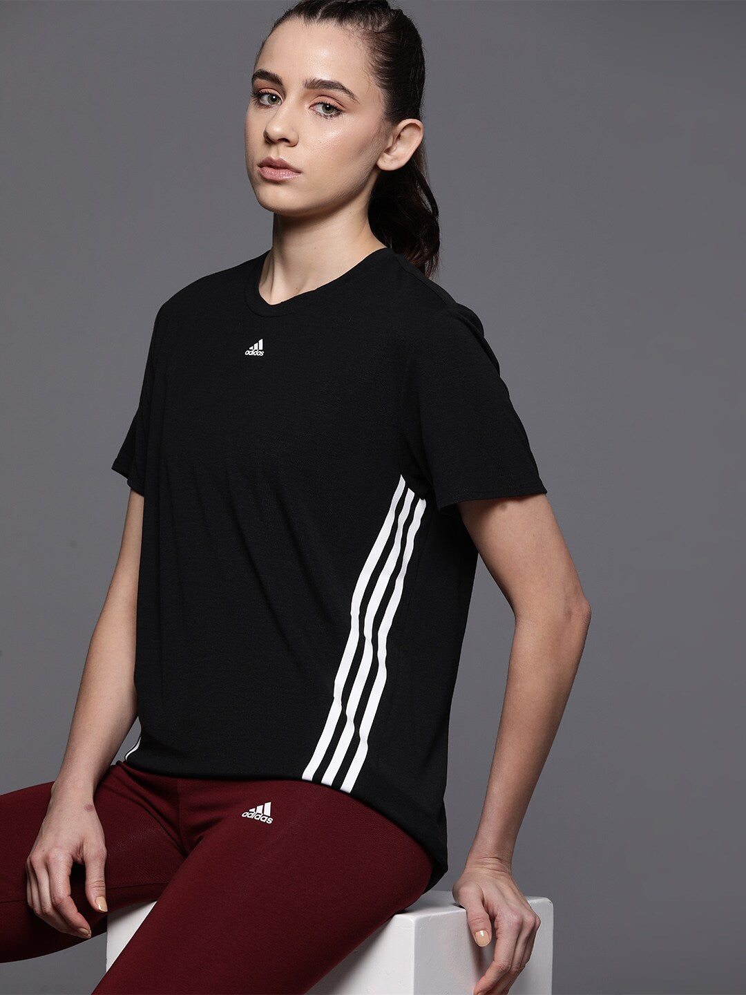 Adidas Train Icons 3-Stripes T-shirt - Distacart