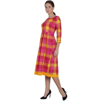 Thumbnail for Kanoor Women's Multi rayon frock style kurti