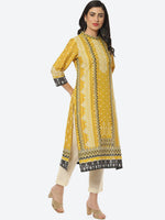 Thumbnail for Biba Women Ethnic Motif Printed Cotton Kurta - Distacart