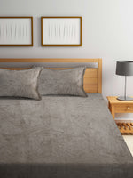 Thumbnail for KLOTTHE 300 TC Woolen King Bedsheet with 2 Pillow Covers - Distacart