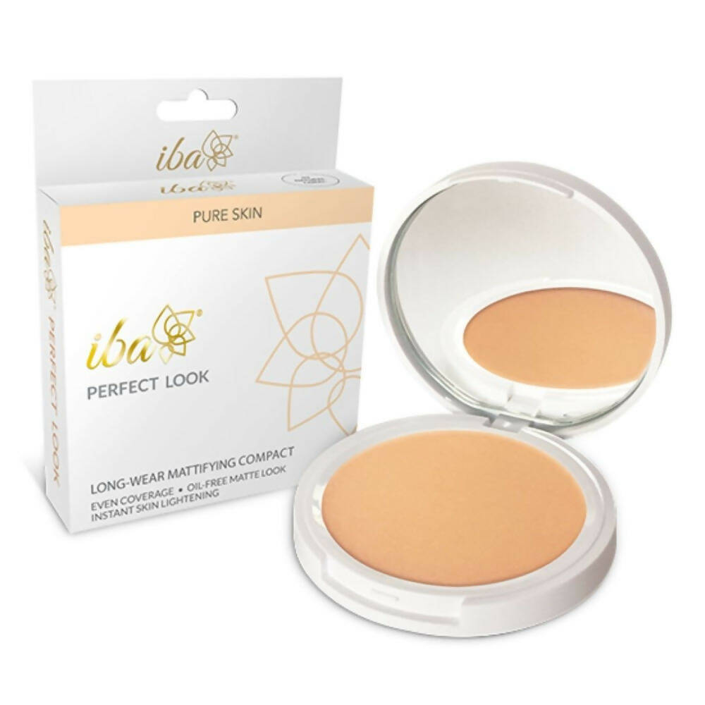 Iba Perfect Look Long-Wear Mattifying Compact SPF 15 - 03 Natural Coral - Distacart