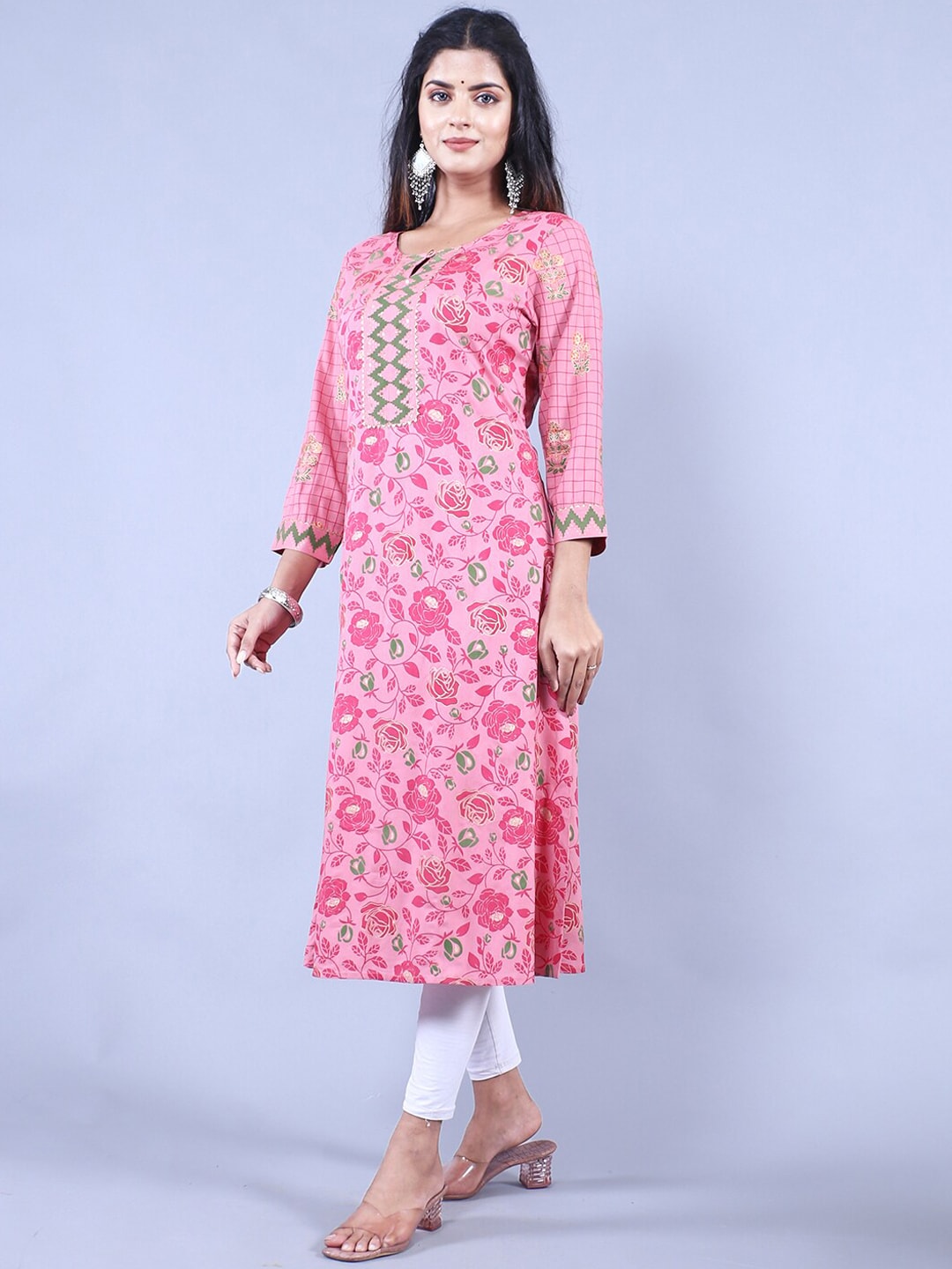 HERE&NOW Printed Straight Regular Fit Kurta - Distacart