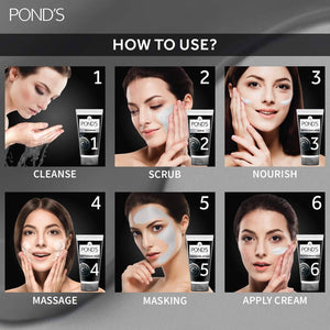 Ponds Charcoal Anti-pollution Home Facial Kit How To Use