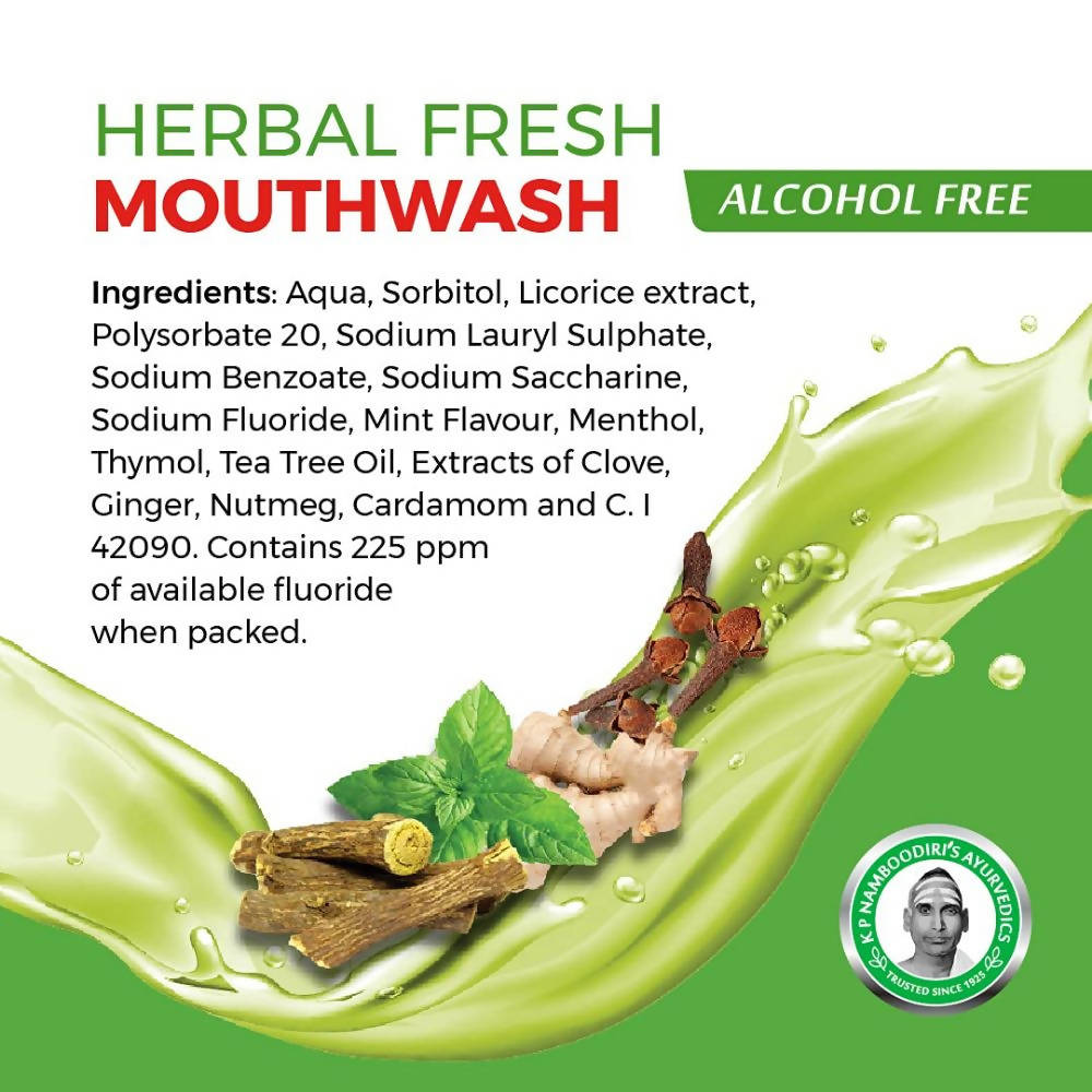Kp Namboodiri's Herbal Fresh Mouth Wash - Distacart