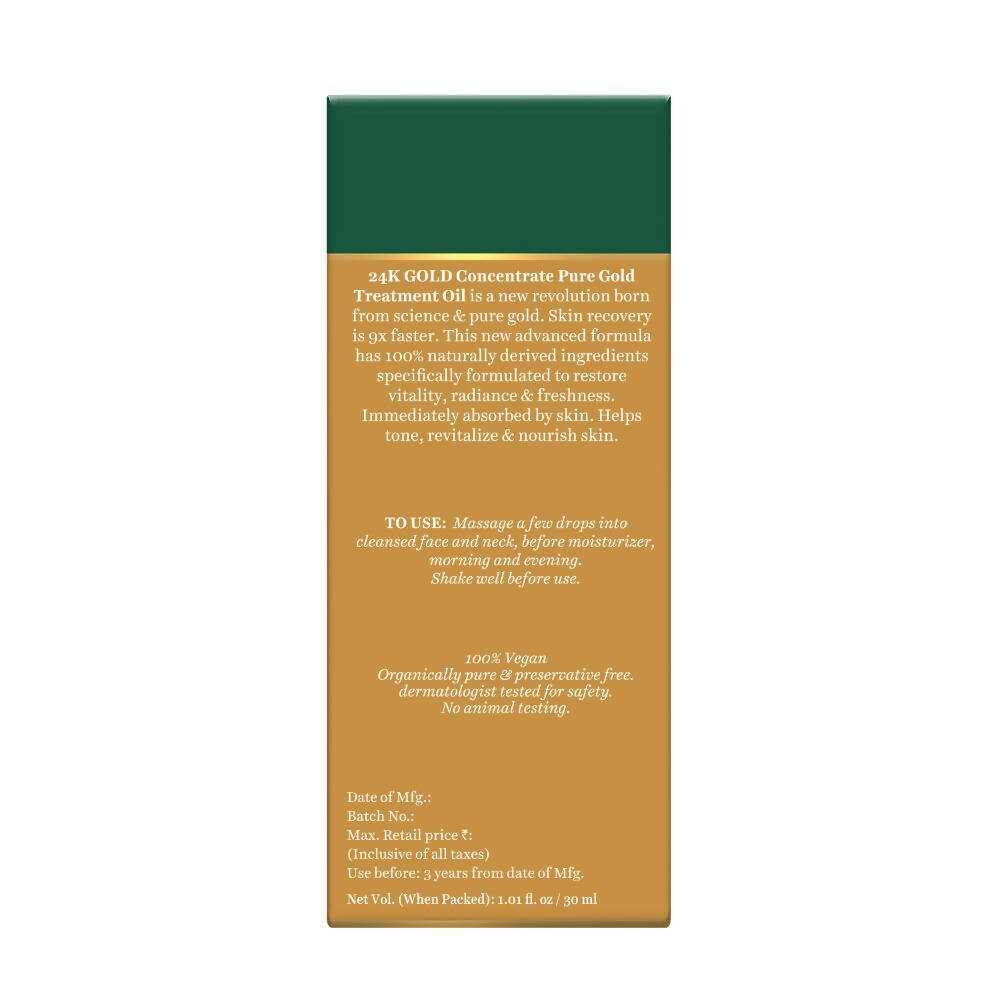 Biotique Advanced Organics 24K Gold Concentrate Pure Gold Treatment Oil - Distacart