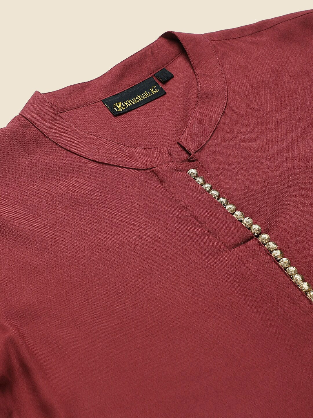 Khushal K Ethnic Motifs Printed Mandarin Collar Kurta with Trousers & Dupatta - Distacart