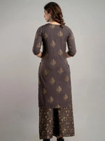 Thumbnail for Kalini Floral Printed Regular Kurta With Palazzos & Dupatta - Distacart