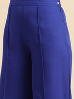 Thumbnail for Sangria Women Dyed Tiered Kurta with Palazzos - Distacart