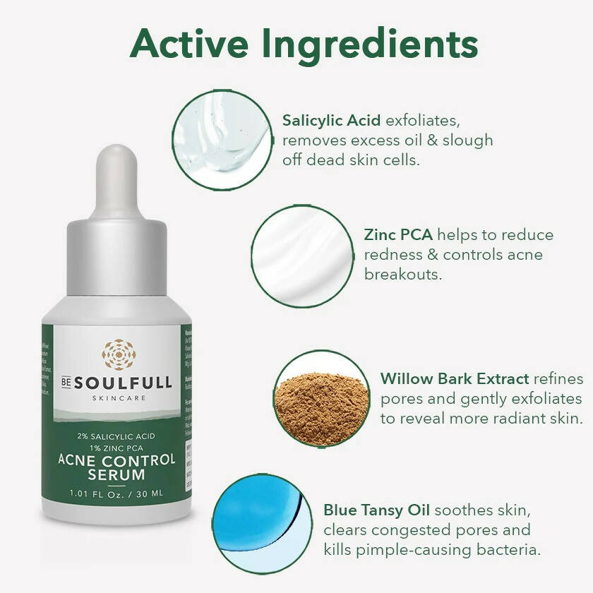 Be Soulfull Acne Control Serum - Distacart
