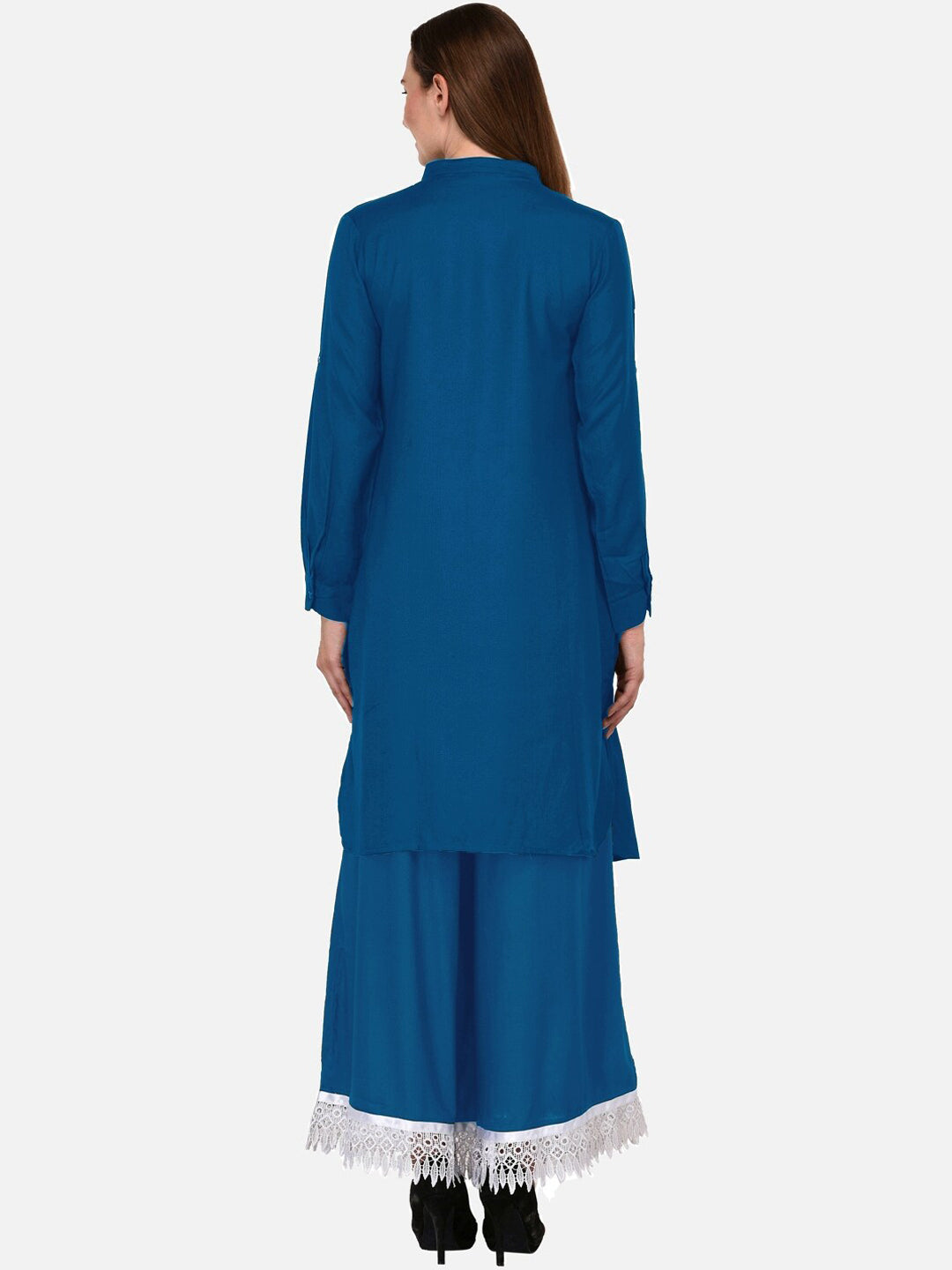 Kalini Women Blue Thread Work Anarkali Kurta - Distacart