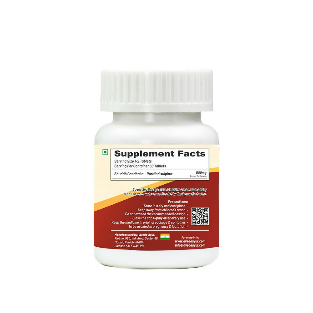 Life Aveda Gandhak Rasayan Tablets - Distacart