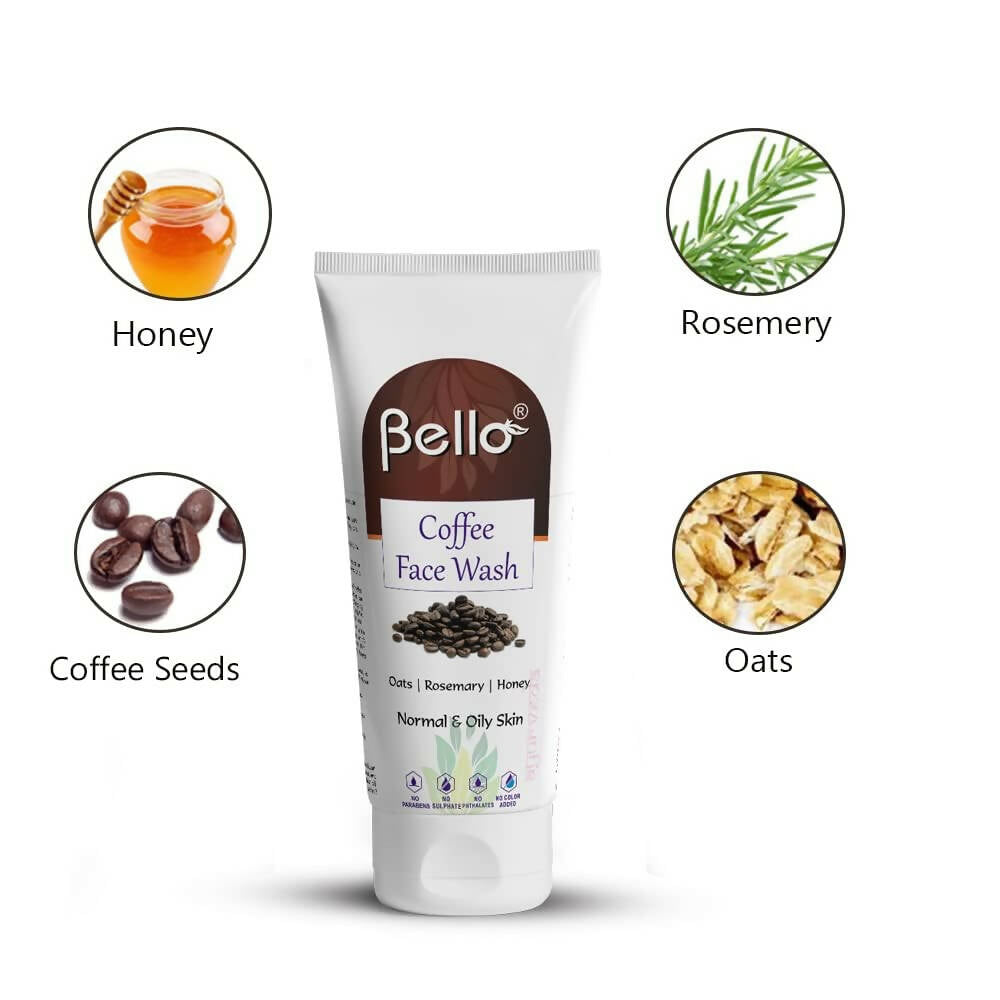 Bello Herbals Coffee Face Wash for Men & Women - Distacart