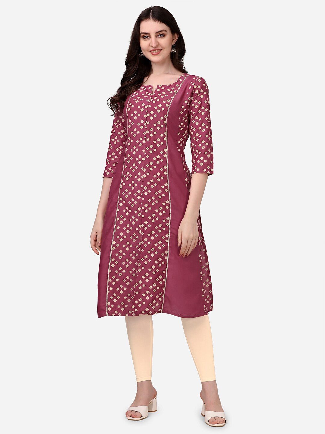 HERE&NOW Bandhani Printed Kurta - Distacart
