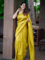 Thumbnail for Kalini Woven Design Silk Cotton Zari Banarasi Saree - Distacart
