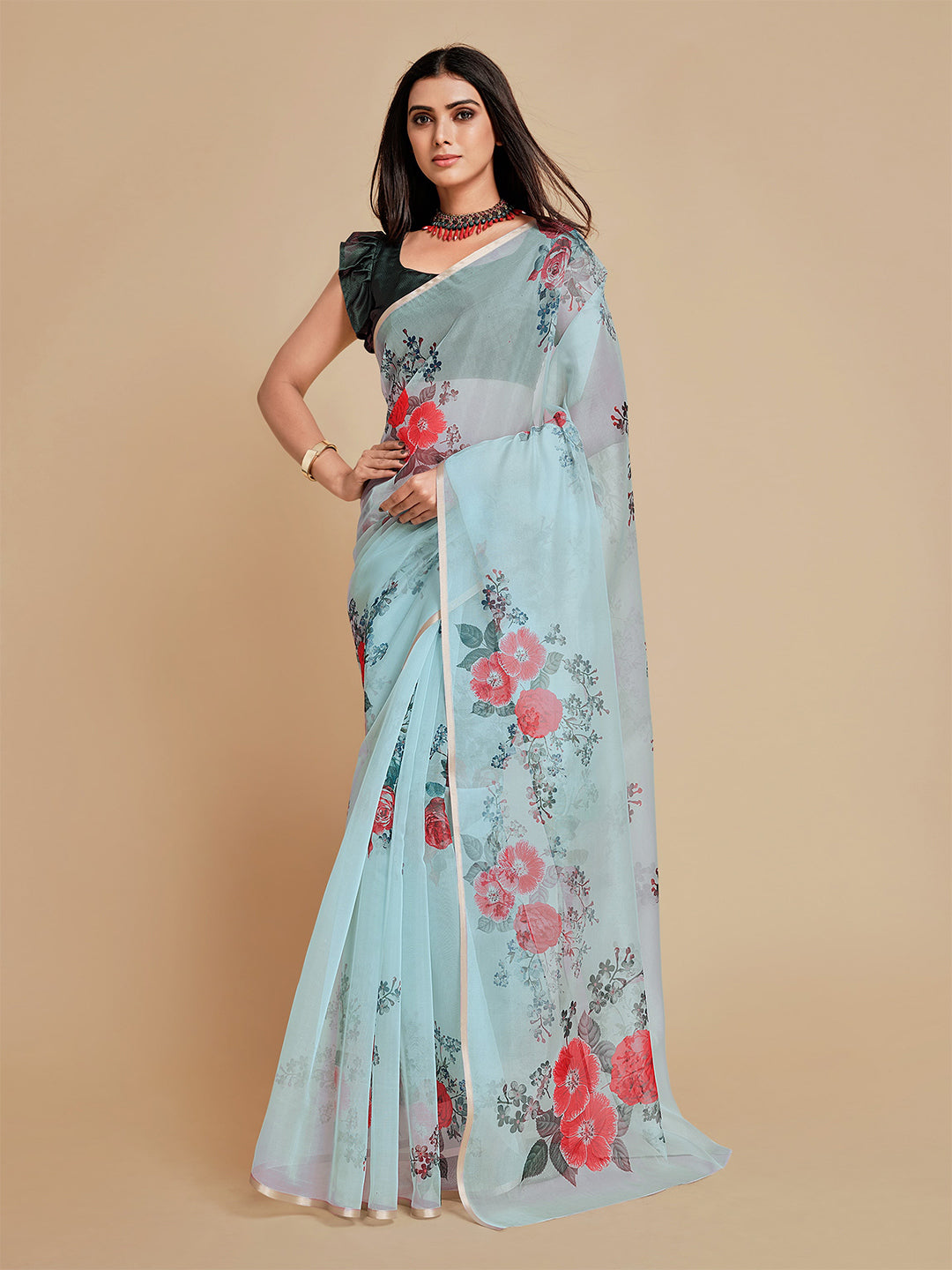 Sangria Women Blue Sarees - Distacart